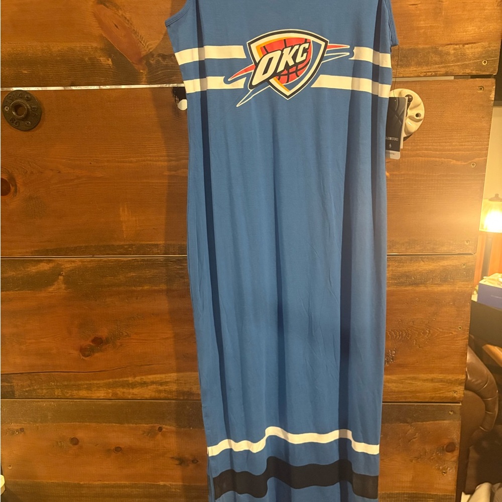 Blue OKC Thunder Blue Maxi Dress